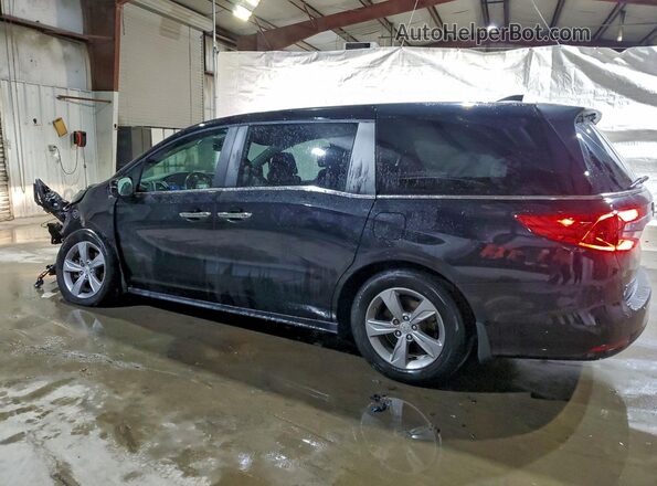 5FNRL6H70JB058390 2018 HONDA ODYSSEY Black Trasero izquierdo