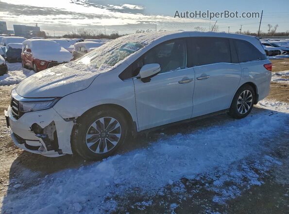 5FNRL6H72MB032717 2021 HONDA ODYSSEY Белый Передняя левая четверть