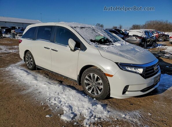 5FNRL6H72MB032717 2021 HONDA ODYSSEY Белый Передняя правая четверть