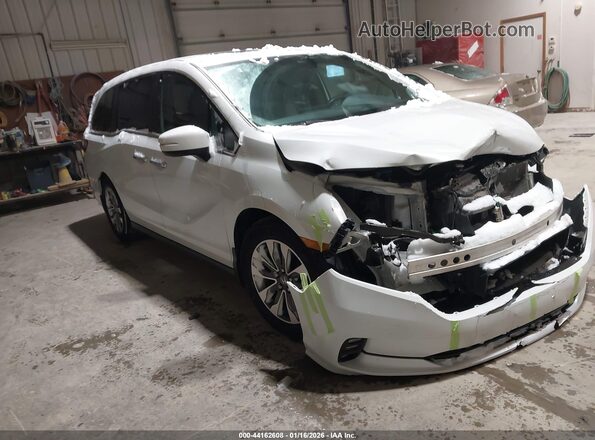 5FNRL6H72NB001355 2022 HONDA ODYSSEY Белый Передняя правая четверть