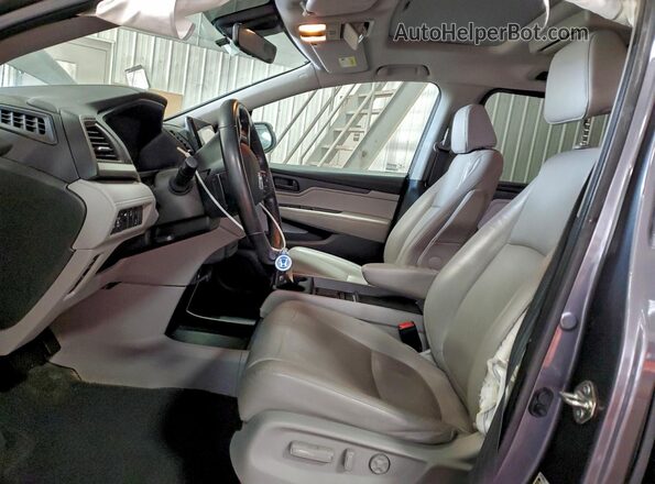 5FNRL6H74KB010313 2019 HONDA ODYSSEY Gray Vista interior delantera