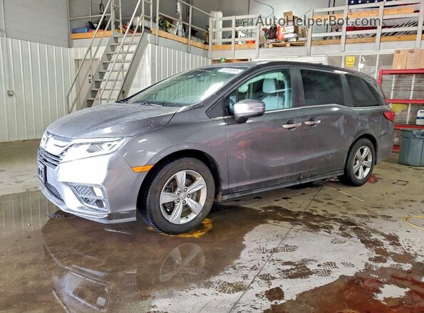 5FNRL6H74KB010313 2019 HONDA ODYSSEY Gray Vista tres cuartos delantera izquierda