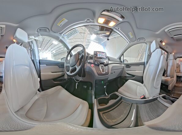 5FNRL6H74KB010313 2019 HONDA ODYSSEY Gray Vista interior de 360 grados