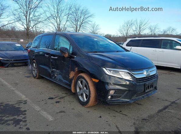 5FNRL6H77JB080564 2018 HONDA ODYSSEY Черный Передняя правая четверть