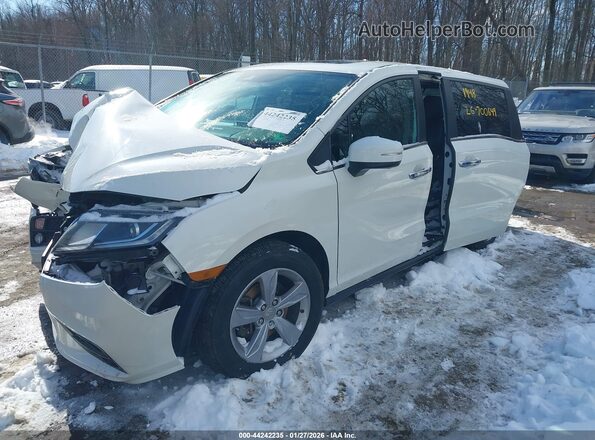 5FNRL6H78JB007414 2018 HONDA ODYSSEY Белый Передняя левая четверть