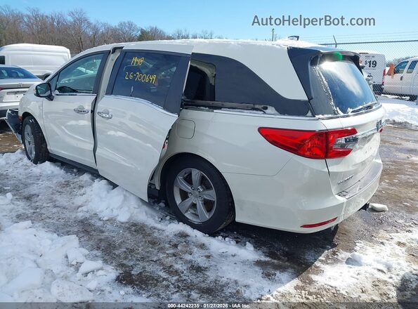 5FNRL6H78JB007414 2018 HONDA ODYSSEY Белый Задняя левая четверть