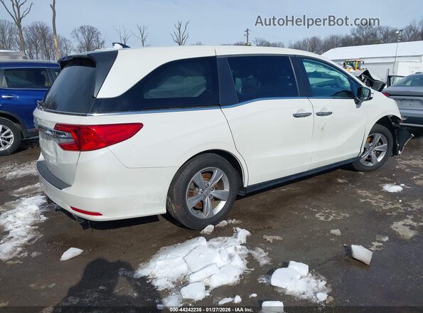 5FNRL6H78JB007414 2018 HONDA ODYSSEY Белый Задняя правая четверть