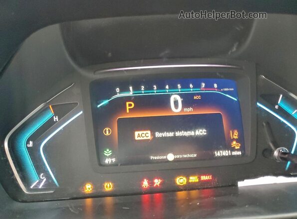 5FNRL6H78KB115971 2019 HONDA ODYSSEY Серый Вид щитка приборов