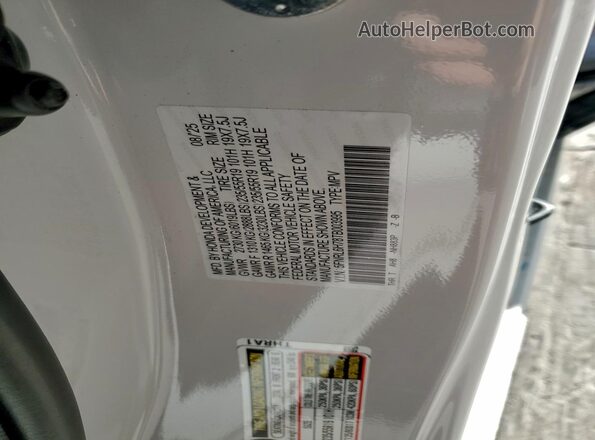 5FNRL6H78TB003995 2026 HONDA ODYSSEY White Widok naklejki z numerem VIN