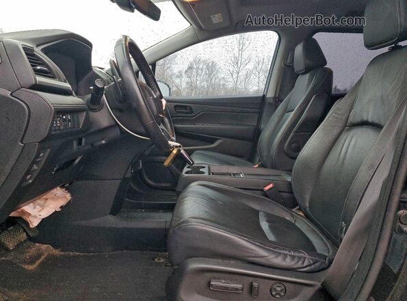 5FNRL6H7XMB039012 2021 HONDA ODYSSEY Black Widok wnętrza z przodu