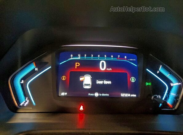 5FNRL6H80RB012384 2024 HONDA ODYSSEY White Instrument cluster view