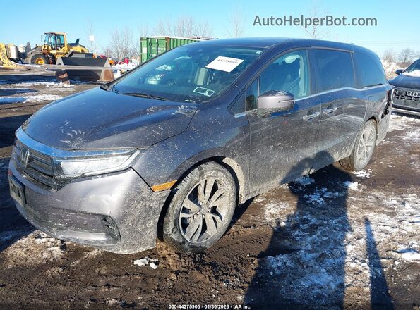 5FNRL6H8XMB016662 2021 HONDA ODYSSEY Серый Передняя левая четверть