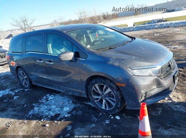 5FNRL6H8XMB016662 2021 HONDA ODYSSEY Серый Вид задней части салона