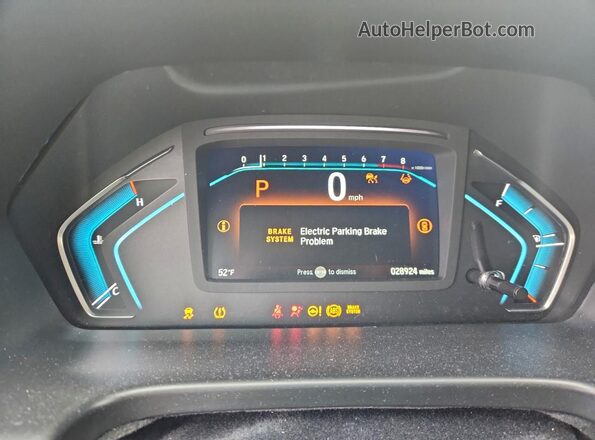 5FNRL6H94RB010646 2024 HONDA ODYSSEY Black ხელსაწყოთა პანელის ხედი