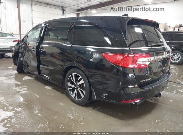 5FNRL6H97JB007521 2018 HONDA ODYSSEY Черный Задняя левая четверть