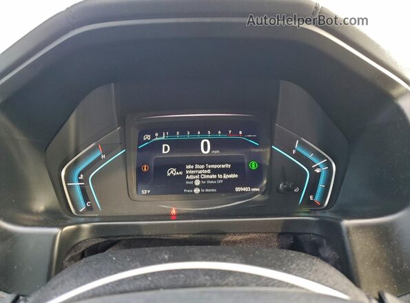 5FNRL6H98PB046174 2023 HONDA ODYSSEY Blue Вид щитка приладів