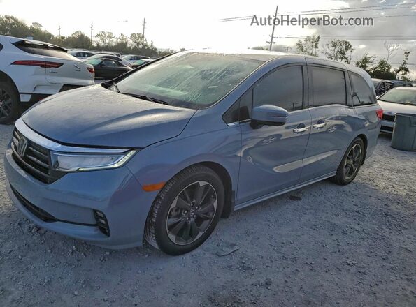 5FNRL6H98PB046174 2023 HONDA ODYSSEY Blue Передня ліва чверть