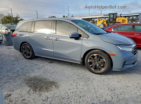5FNRL6H98PB046174 2023 HONDA ODYSSEY Blue Передня права чверть