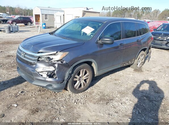 5FNYF5H17JB028540 2018 HONDA PILOT Серый Передняя левая четверть