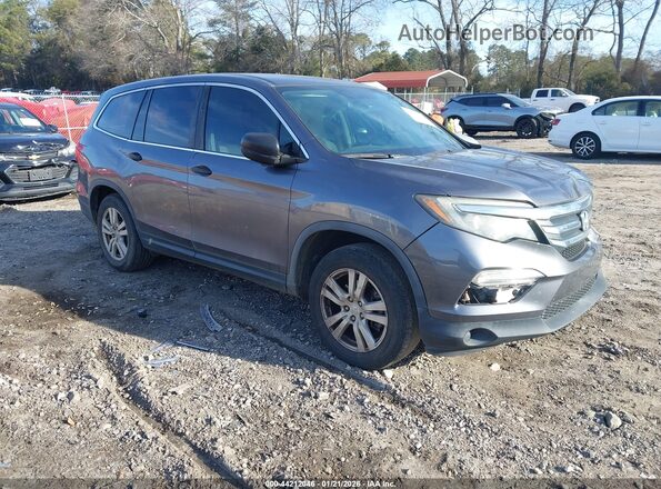 5FNYF5H17JB028540 2018 HONDA PILOT Серый Передняя правая четверть
