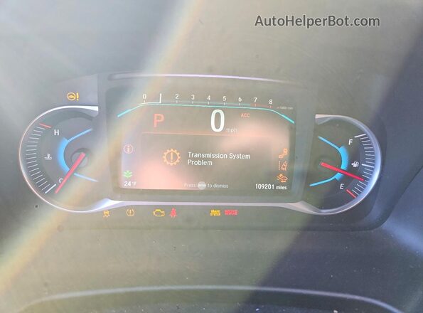 5FNYF5H30MB038381 2021 HONDA PILOT Белый Вид щитка приборов