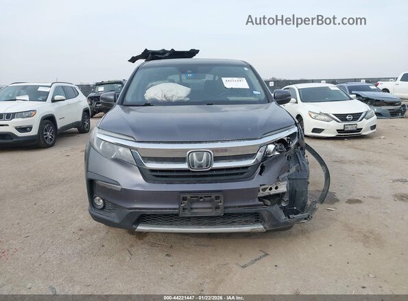 5FNYF5H5XMB044352 2021 HONDA PILOT Серый Вид щитка приборов