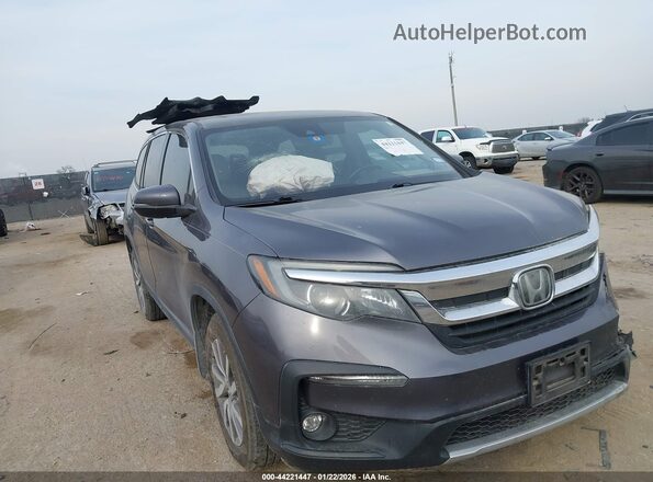 5FNYF5H5XMB044352 2021 HONDA PILOT Серый Передняя правая четверть