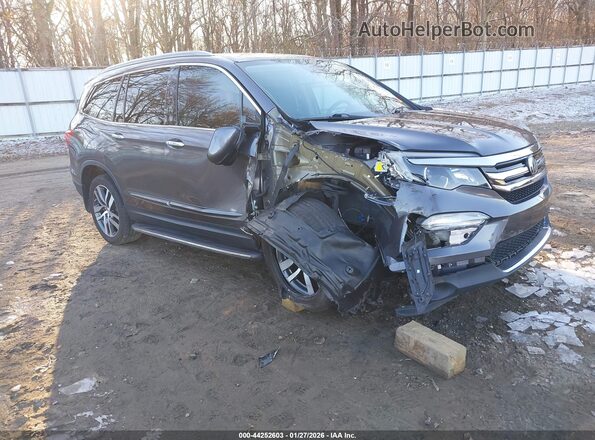 5FNYF5H98HB044827 2017 HONDA PILOT Серый Передняя правая четверть
