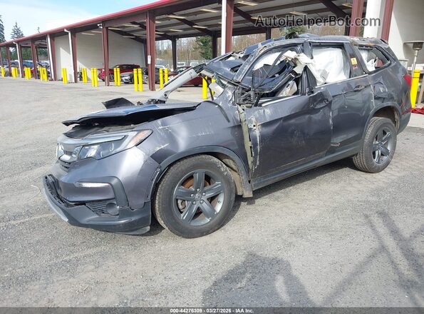 5FNYF6H52KB037494 2019 HONDA PILOT Серый Передняя левая четверть