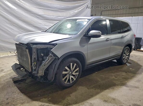 5FNYF6H53KB006805 2019 HONDA PILOT Серый Передняя левая четверть