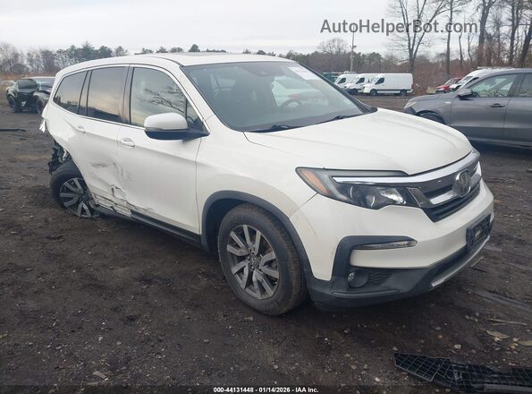 5FNYF6H55KB011181 2019 HONDA PILOT Белый Передняя правая четверть