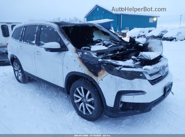5FNYF6H57MB101256 2021 HONDA PILOT White Przód prawy