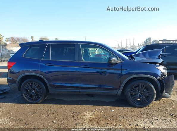 5FNYF7H26KB006843 2019 HONDA PASSPORT Dark Blue Панорамный вид салона 360°
