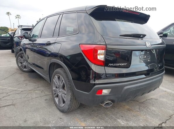 5FNYF7H51KB006890 2019 HONDA PASSPORT Черный Задняя левая четверть