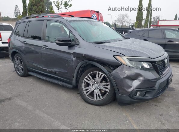 5FNYF7H53KB011041 2019 HONDA PASSPORT Серый Передняя правая четверть
