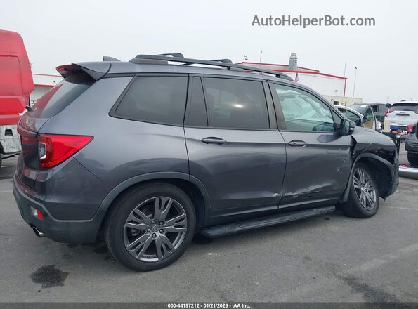 5FNYF7H53KB011041 2019 HONDA PASSPORT Серый Вид задней части салона