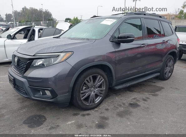 5FNYF7H53KB011041 2019 HONDA PASSPORT Серый Передняя левая четверть