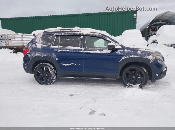 5FNYF8H08MB026437 2021 HONDA PASSPORT Blue Widok wnętrza z tyłu