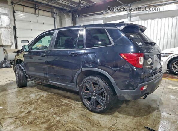5FNYF8H2XKB000274 2019 HONDA PASSPORT Black Задня ліва чверть
