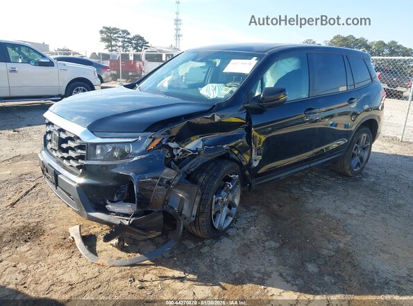 5FNYF8H53NB016850 2022 HONDA PASSPORT Черный Передняя левая четверть