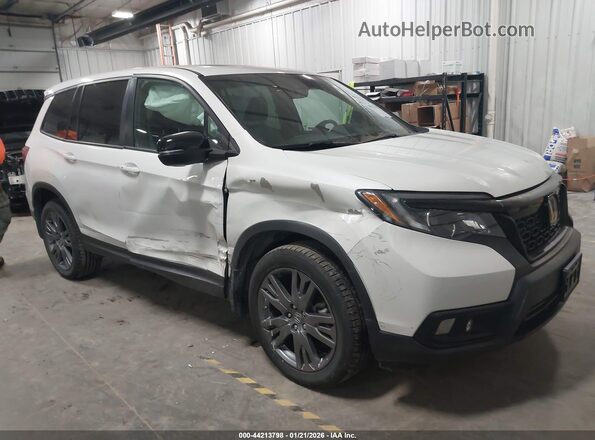 5FNYF8H54KB023205 2019 HONDA PASSPORT Белый Передняя правая четверть