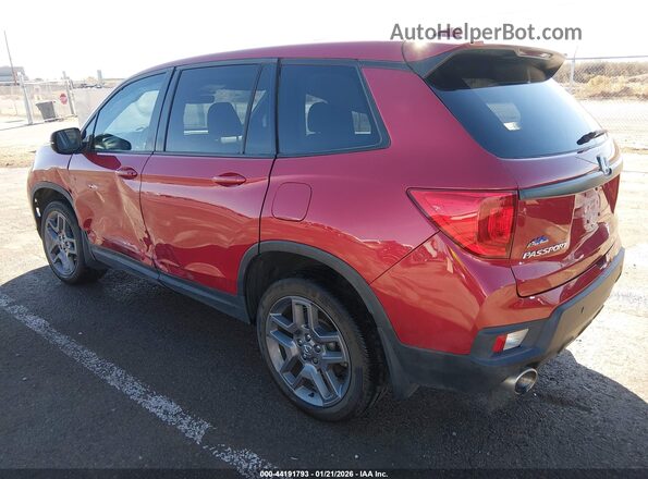 5FNYF8H56PB011905 2023 HONDA PASSPORT Красный Задняя левая четверть