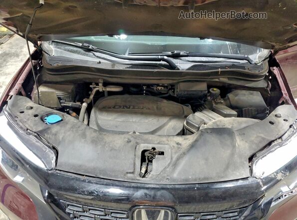 5FNYF8H59MB014874 2021 HONDA PASSPORT Burgundy Widok komory silnika