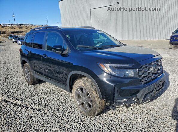 5FNYF8H61RB019633 2024 HONDA PASSPORT Черный Передняя правая четверть