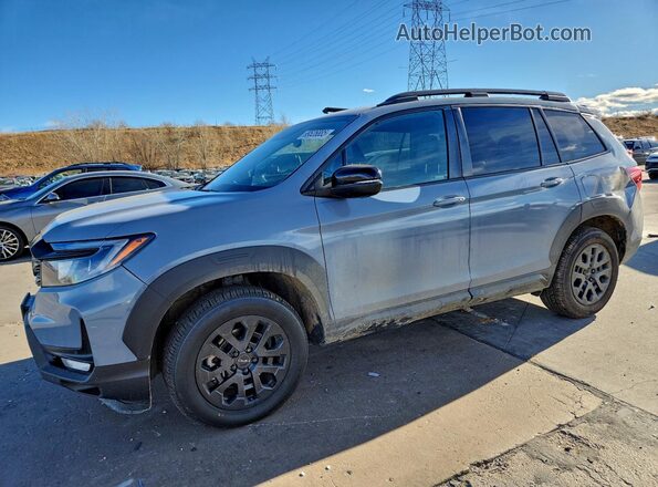 5FNYF8H67NB026662 2022 HONDA PASSPORT Серый Передняя левая четверть