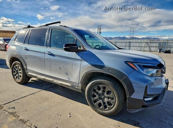 5FNYF8H67NB026662 2022 HONDA PASSPORT Серый Передняя правая четверть