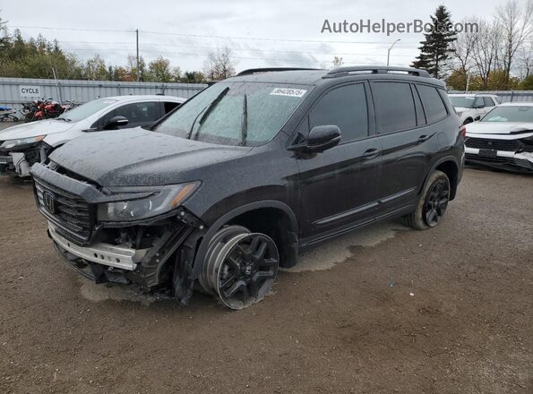 5FNYF8H8XRB501700 2024 HONDA PASSPORT Черный Передняя левая четверть