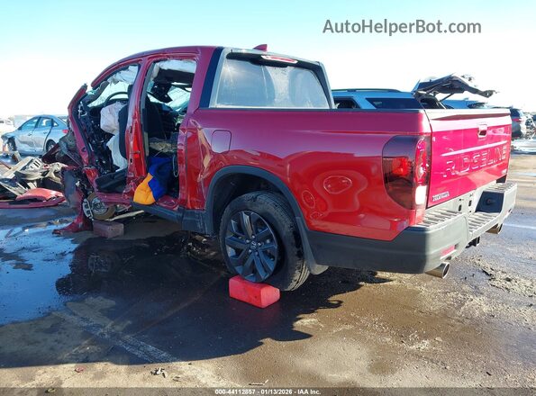 5FPYK3F1XSB030889 2025 HONDA RIDGELINE Бордовый Задняя левая четверть