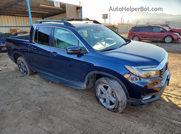 5FPYK3F50MB027196 2021 HONDA RIDGELINE Синий Передняя правая четверть