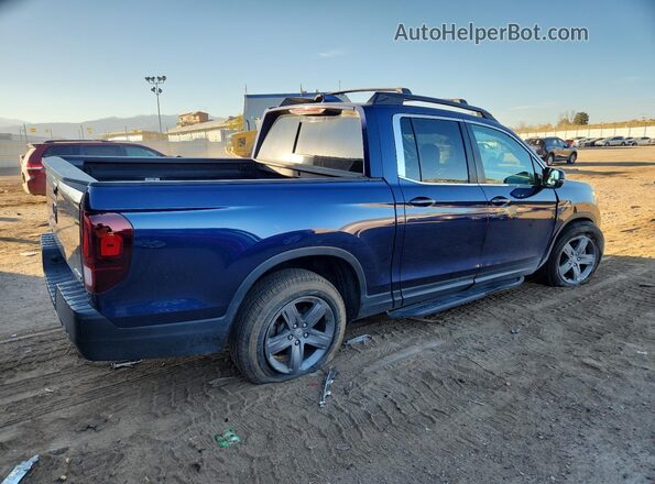 5FPYK3F50MB027196 2021 HONDA RIDGELINE Синий Задняя правая четверть